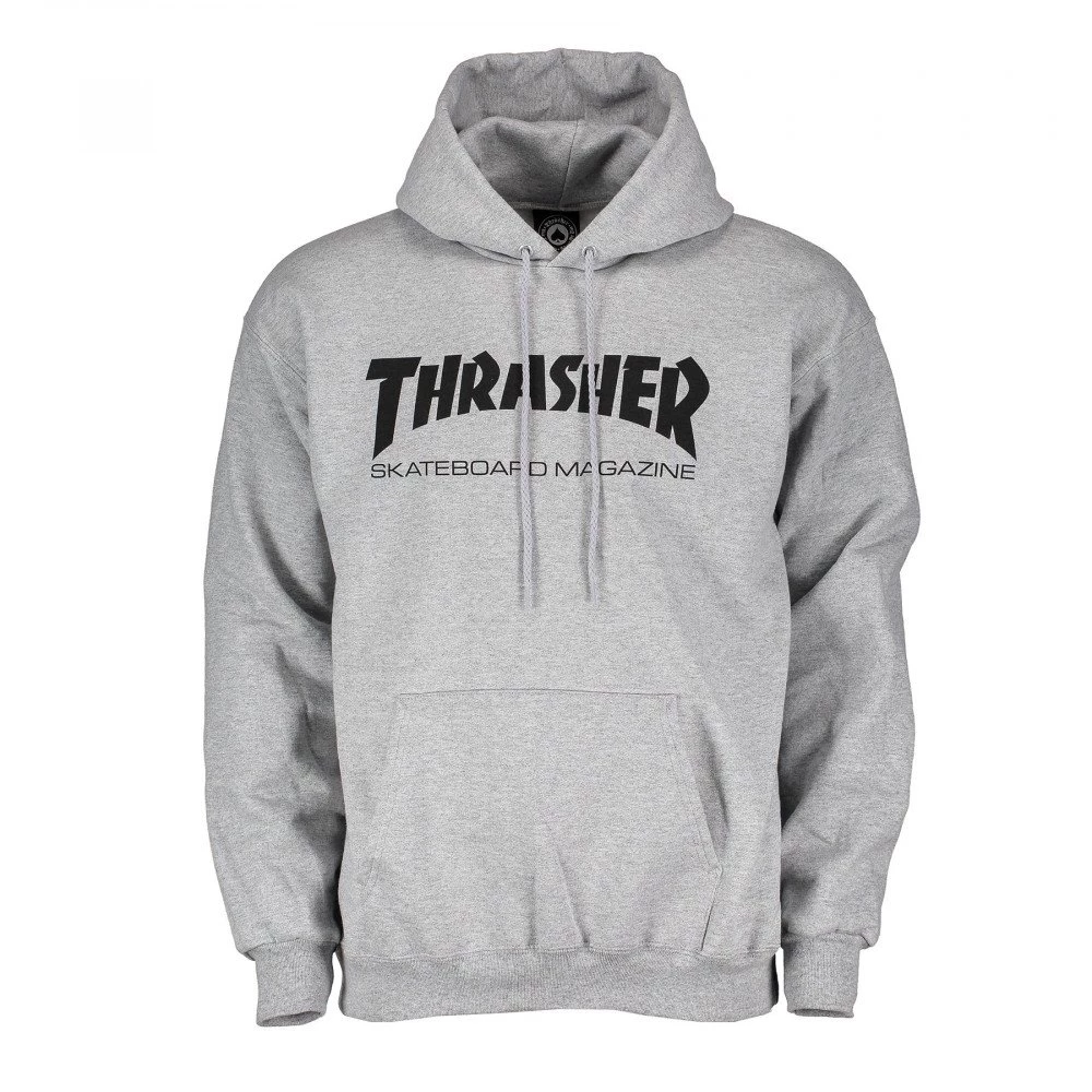 THRASHER FELPA CON CAPPUCCIO SKATE MAG Grigio 3 THRASHER FELPA CON CAPPUCCIO SKATE MAG Grigio