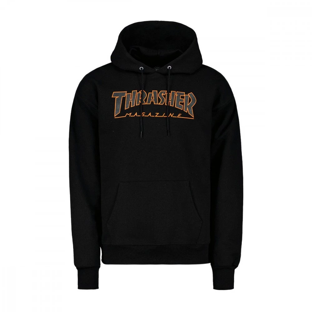 THRASHER FELPA CON CAPPUCCIO OUTLINED 3 THRASHER FELPA CON CAPPUCCIO OUTLINED