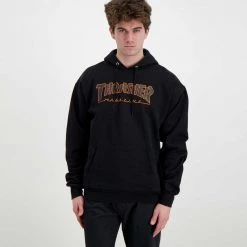 THRASHER FELPA CON CAPPUCCIO OUTLINED 10 THRASHER FELPA CON CAPPUCCIO OUTLINED -Offerta Economica Novità thrasher 314275 felpa con cappuccio outlined street style uomo 044800901 bkor 3