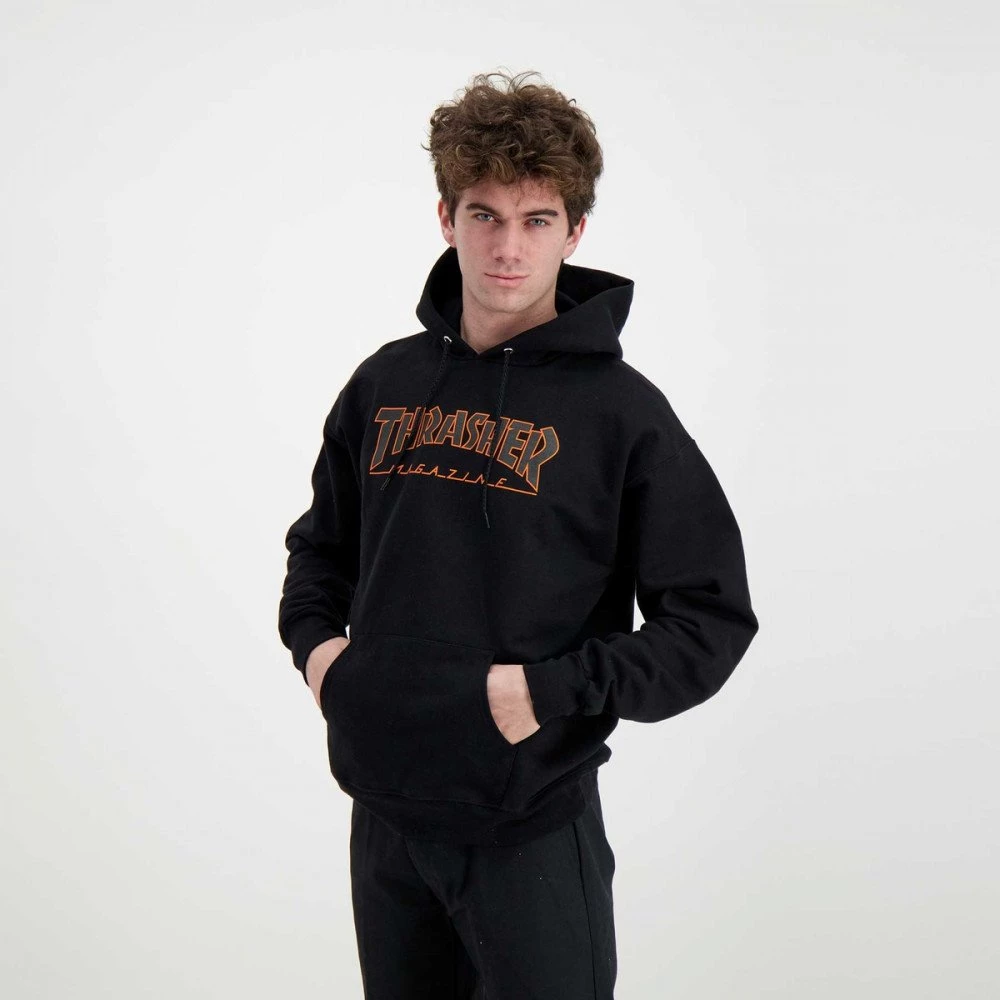 THRASHER FELPA CON CAPPUCCIO OUTLINED 7 THRASHER FELPA CON CAPPUCCIO OUTLINED - immagine 5