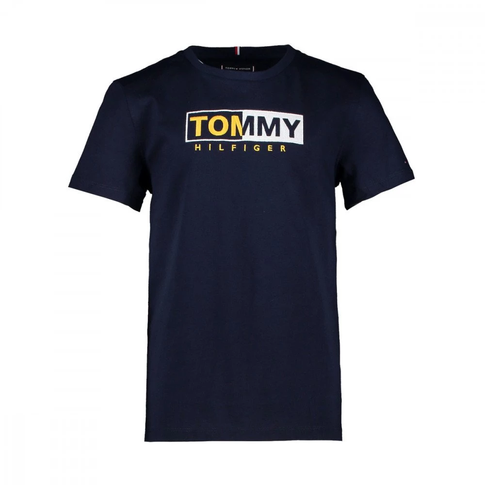 TOMMY HILFIGER T-SHIRT ESSENTIAL GRAPHIC BAMBINO Blu 3 TOMMY HILFIGER T-SHIRT ESSENTIAL GRAPHIC BAMBINO Blu