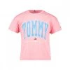 TOMMY HILFIGER T-SHIRT CROP VARSITY BAMBINA Rosa