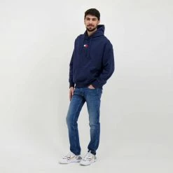 TOMMY JEANS FELPA CON CAPPUCCIO TOMMY BADGE Blu -Offerta Economica Novità tommy jeans dm0dm10904 felpa con cappuccio tommy badge casual uomo 043512301 c87 6
