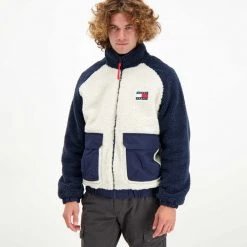 TOMMY JEANS GIACCA REVERSIBLE SHERPA 11 TOMMY JEANS GIACCA REVERSIBLE SHERPA -Offerta Economica Novità tommy jeans dm0dm11859 giacca reversible sherpa giacconi uomo 043516801 c87 4