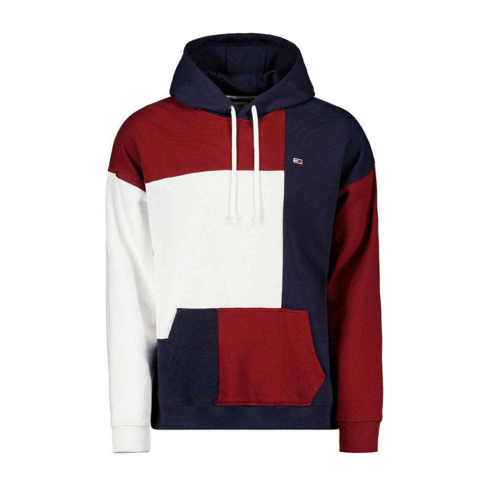 TOMMY JEANS FELPA CON CAPPUCCIO COLOR BLOCK Multicolor