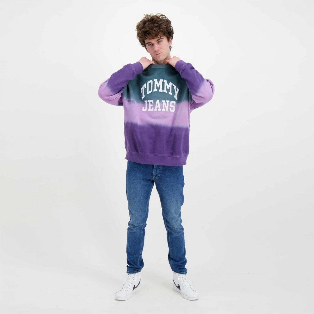 TOMMY JEANS FELPA GIROCOLLO TIE DYE Multicolor 8 TOMMY JEANS FELPA GIROCOLLO TIE DYE Multicolor - immagine 6