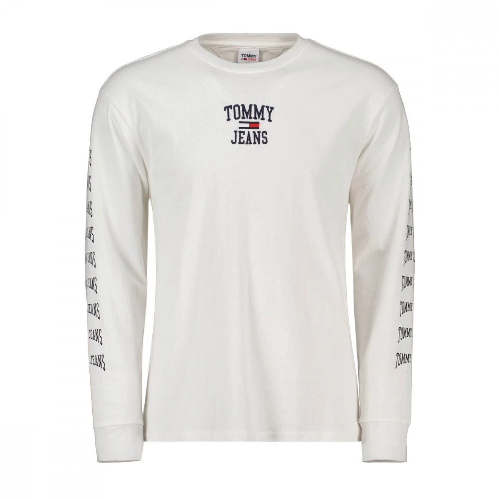 TOMMY JEANS MAGLIA MANICA LUNGA HOMESPUN GRAPHIC Bianco 3 TOMMY JEANS MAGLIA MANICA LUNGA HOMESPUN GRAPHIC Bianco