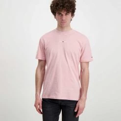 TOMMY JEANS T-SHIRT D2 TINY LINEAR Rosa -Offerta Economica Novità tommy jeans dm0dm12852 t shirt d2 tiny linear casual uomo 045110201 th9 3