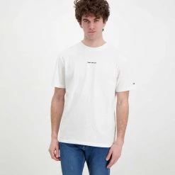 TOMMY JEANS T-SHIRT D2 TINY LINEAR Bianco -Offerta Economica Novità tommy jeans dm0dm12852 t shirt d2 tiny linear casual uomo 045110301 ybr 2