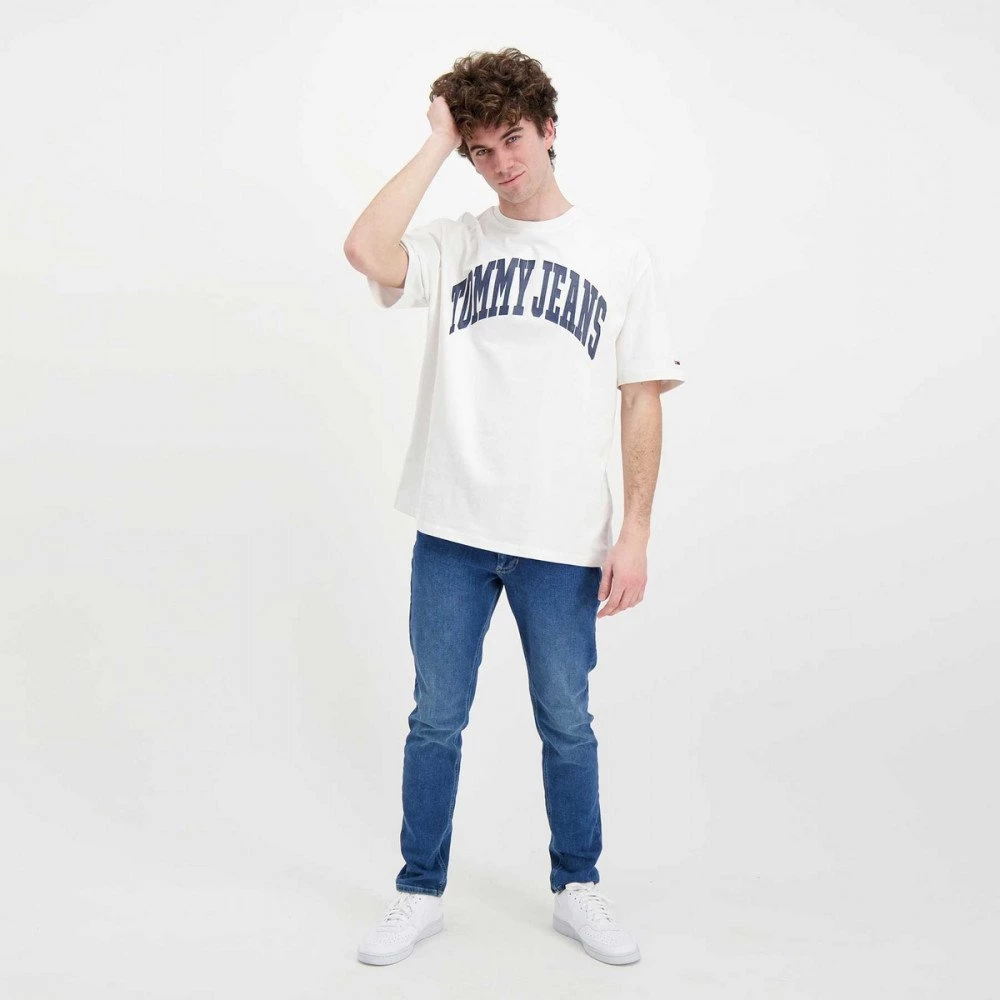 TOMMY JEANS T-SHIRT TOMMY COLLEGIATE Bianco 7 TOMMY JEANS T-SHIRT TOMMY COLLEGIATE Bianco - immagine 5