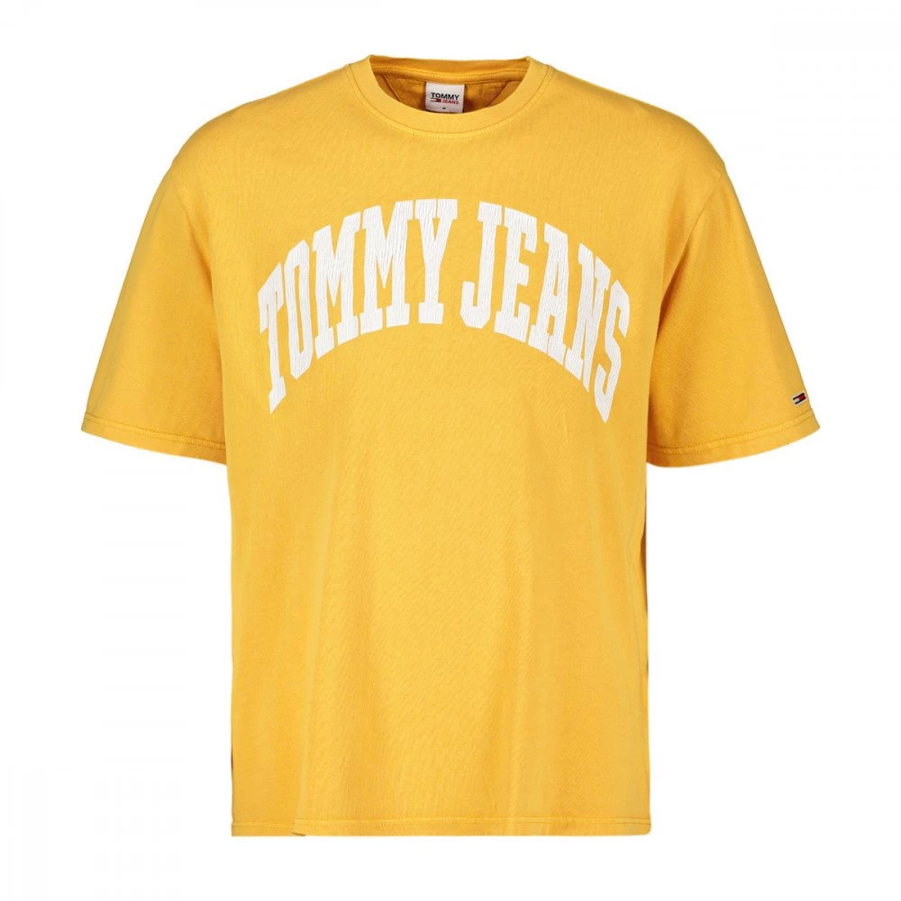 TOMMY JEANS T-SHIRT TOMMY COLLEGIATE Giallo 3 TOMMY JEANS T-SHIRT TOMMY COLLEGIATE Giallo
