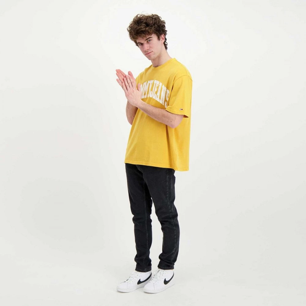 TOMMY JEANS T-SHIRT TOMMY COLLEGIATE Giallo 7 TOMMY JEANS T-SHIRT TOMMY COLLEGIATE Giallo - immagine 5
