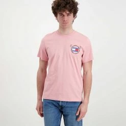 TOMMY JEANS T-SHIRT TOMMY PHILOSOTEE Rosa -Offerta Economica Novità tommy jeans dm0dm12858 t shirt tommy philosotee casual uomo 045110901 th9 3