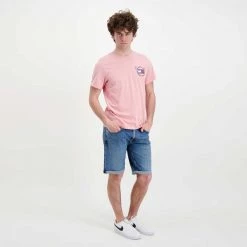 TOMMY JEANS T-SHIRT TOMMY PHILOSOTEE Rosa -Offerta Economica Novità tommy jeans dm0dm12858 t shirt tommy philosotee casual uomo 045110901 th9 6