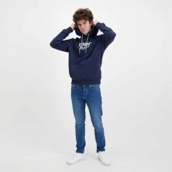 TOMMY JEANS FELPA CON CAPPUCCIO ENTRY Blu -Offerta Economica Novità tommy jeans dm0dm12941 felpa con cappuccio entry casual uomo 045111201 c87 6