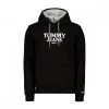 TOMMY JEANS FELPA CON CAPPUCCIO ENTRY Nero -Offerta Economica Novità tommy jeans dm0dm12941 felpa con cappuccio entry casual uomo 045823001 bds 1