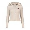 TOMMY JEANS CARDIGAN FULL ZIP CON CAPPUCCIO DONNA Beige