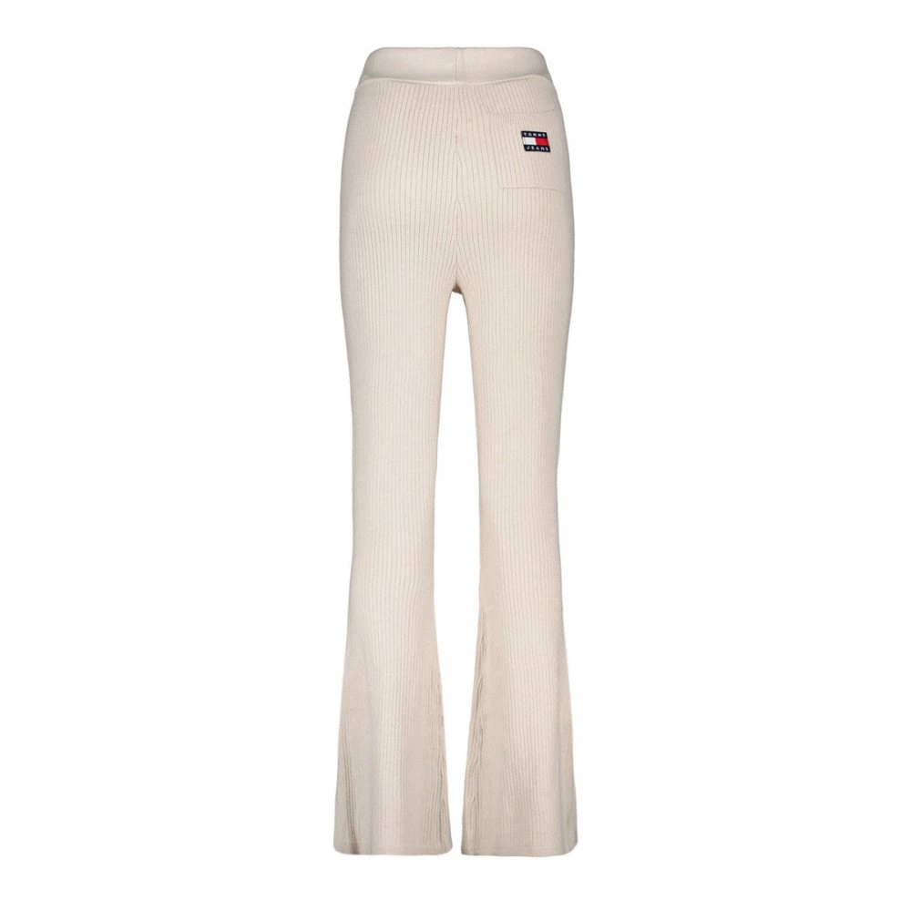 TOMMY JEANS PANTALONI A TRAPEZIO CON LOGO DONNA Beige 4 TOMMY JEANS PANTALONI A TRAPEZIO CON LOGO DONNA Beige - immagine 2