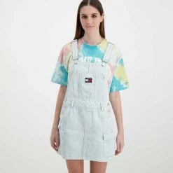 TOMMY JEANS SALOPETTE IN DENIM DONNA Azzurro 10 TOMMY JEANS SALOPETTE IN DENIM DONNA Azzurro -Offerta Economica Novità tommy jeans dw0dw12423 salopette in denim donna casual donna 045112901 1ab 3