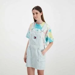 TOMMY JEANS SALOPETTE IN DENIM DONNA Azzurro 12 TOMMY JEANS SALOPETTE IN DENIM DONNA Azzurro -Offerta Economica Novità tommy jeans dw0dw12423 salopette in denim donna casual donna 045112901 1ab 5