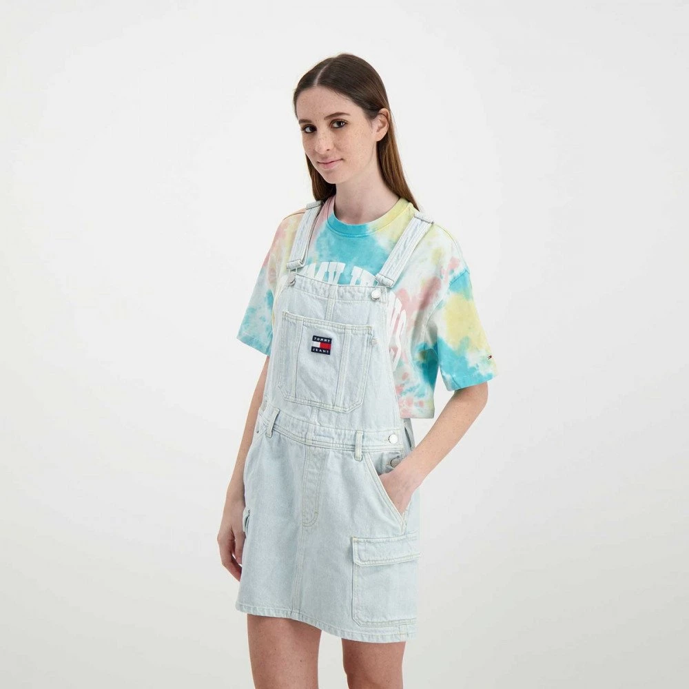 TOMMY JEANS SALOPETTE IN DENIM DONNA Azzurro 7 TOMMY JEANS SALOPETTE IN DENIM DONNA Azzurro - immagine 5