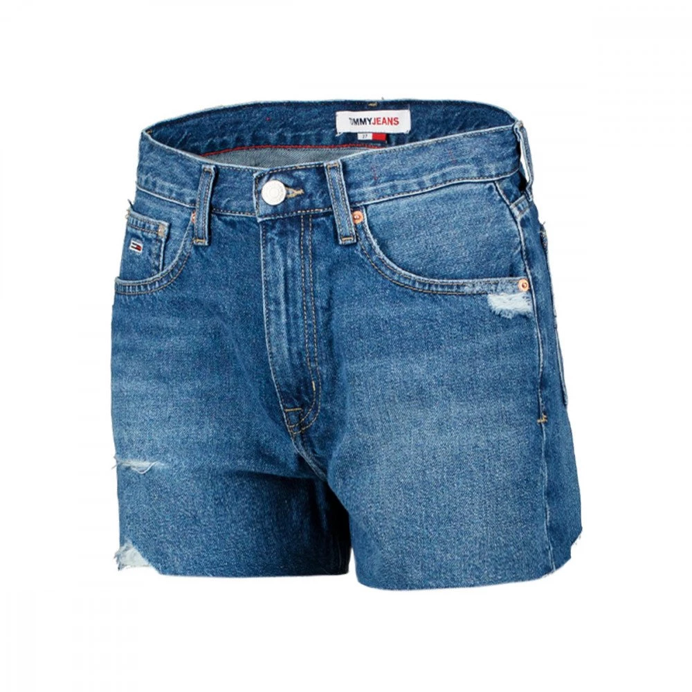 TOMMY JEANS BERMUDA MOM DONNA Blu 4 TOMMY JEANS BERMUDA MOM DONNA Blu - immagine 2