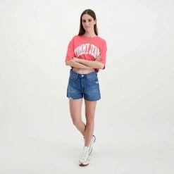 TOMMY JEANS BERMUDA MOM DONNA Blu 13 TOMMY JEANS BERMUDA MOM DONNA Blu -Offerta Economica Novità tommy jeans dw0dw12454 bermuda mom donna casual donna 045113101 1a5 6