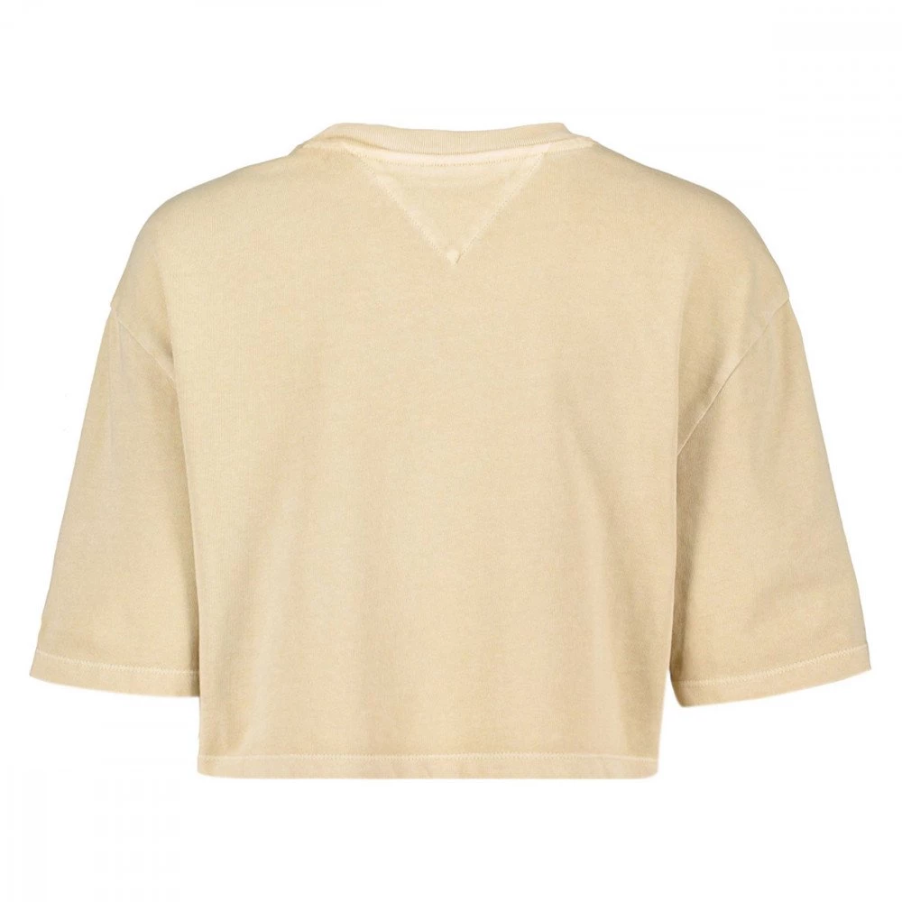 TOMMY JEANS T-SHIRT CROP OVER COLLEGE DONNA Grigio 4 TOMMY JEANS T-SHIRT CROP OVER COLLEGE DONNA Grigio - immagine 2