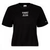 TOMMY JEANS T-SHIRT CLASSIC ESSENTIAL LOGO DONNA Nero -Offerta Economica Novità tommy jeans dw0dw12853 t shirt classic essential logo donna casual donna 045115101 bds 1