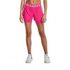 UNDER ARMOUR SHORT PLAY-UP 2IN1 DONNA Fucsia -Offerta Economica Novità under armour 1351981 short play up 2in1 donna abbigliamento training e palestra donna 044897201 695 3