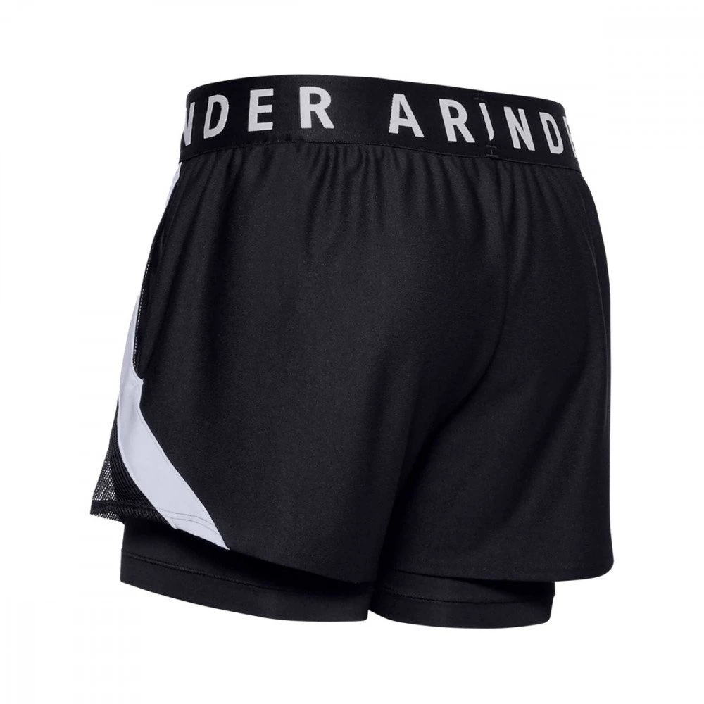UNDER ARMOUR SHORT PLAY UP 3" 2 IN 1 DONNA Nero 4 UNDER ARMOUR SHORT PLAY UP 3" 2 IN 1 DONNA Nero - immagine 2