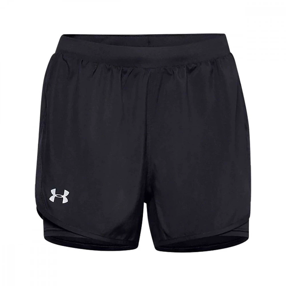 UNDER ARMOUR SHORT FLY-BY 2.0 2 IN 1 4,5" DONNA Nero