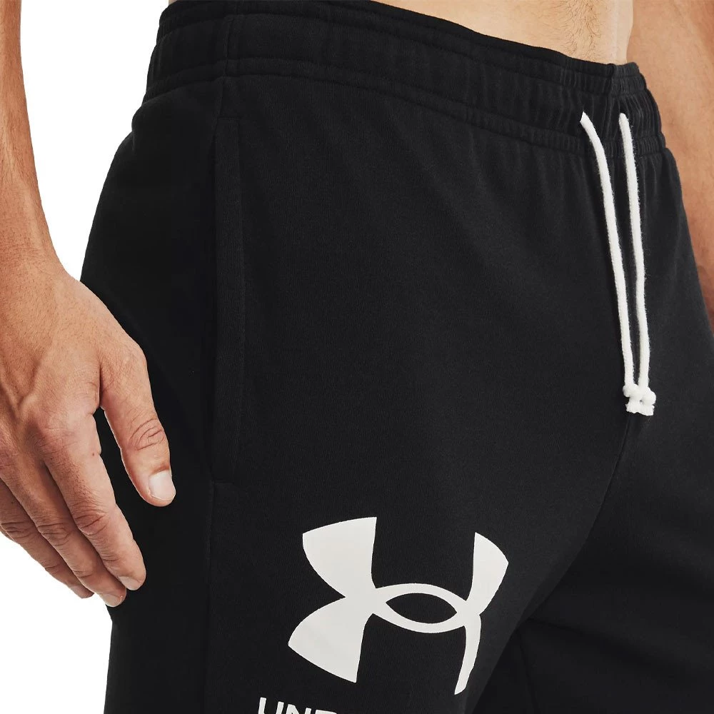 UNDER ARMOUR PANTALONI RIVAL TERRY Nero 7 UNDER ARMOUR PANTALONI RIVAL TERRY Nero - immagine 5