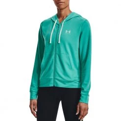 UNDER ARMOUR FELPA ZIP RIVAL TERRY DONNA Verde 9 UNDER ARMOUR FELPA ZIP RIVAL TERRY DONNA Verde -Offerta Economica Novità under armour 1369853 felpa zip rival terry donna abbigliamento training e palestra donna 044941901 369 3