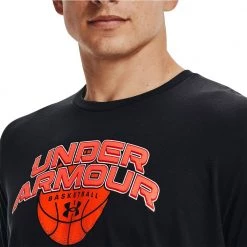 UNDER ARMOUR T-SHIRT BBALL BRANDED WORDMARK Nero -Offerta Economica Novità under armour 1370233 t shirt bball branded wordmark abbigliamento basket uomo 044616601 001 5