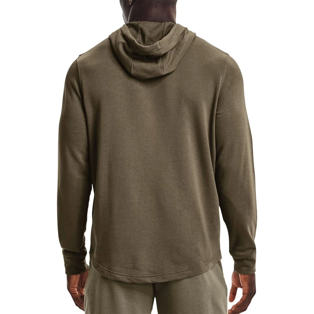 UNDER ARMOUR FELPA CON CAPPUCCIO LOGO RIVAL TERRY Verde 6 UNDER ARMOUR FELPA CON CAPPUCCIO LOGO RIVAL TERRY Verde - immagine 4