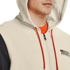 UNDER ARMOUR FELPA FULL ZIP CON CAPPUCCIO SUMMIT KNIT Beige -Offerta Economica Novità under armour 1370422 felpa full zip summit knit abbigliamento training e palestra uomo 044904901 279 5