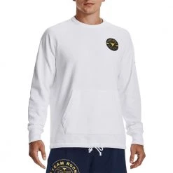 UNDER ARMOUR FELPA GIROCOLLO PROJECT ROCK Bianco -Offerta Economica Novità under armour 1370452 felpa girocollo pjt rock abbigliamento training e palestra uomo 044905201 100 3