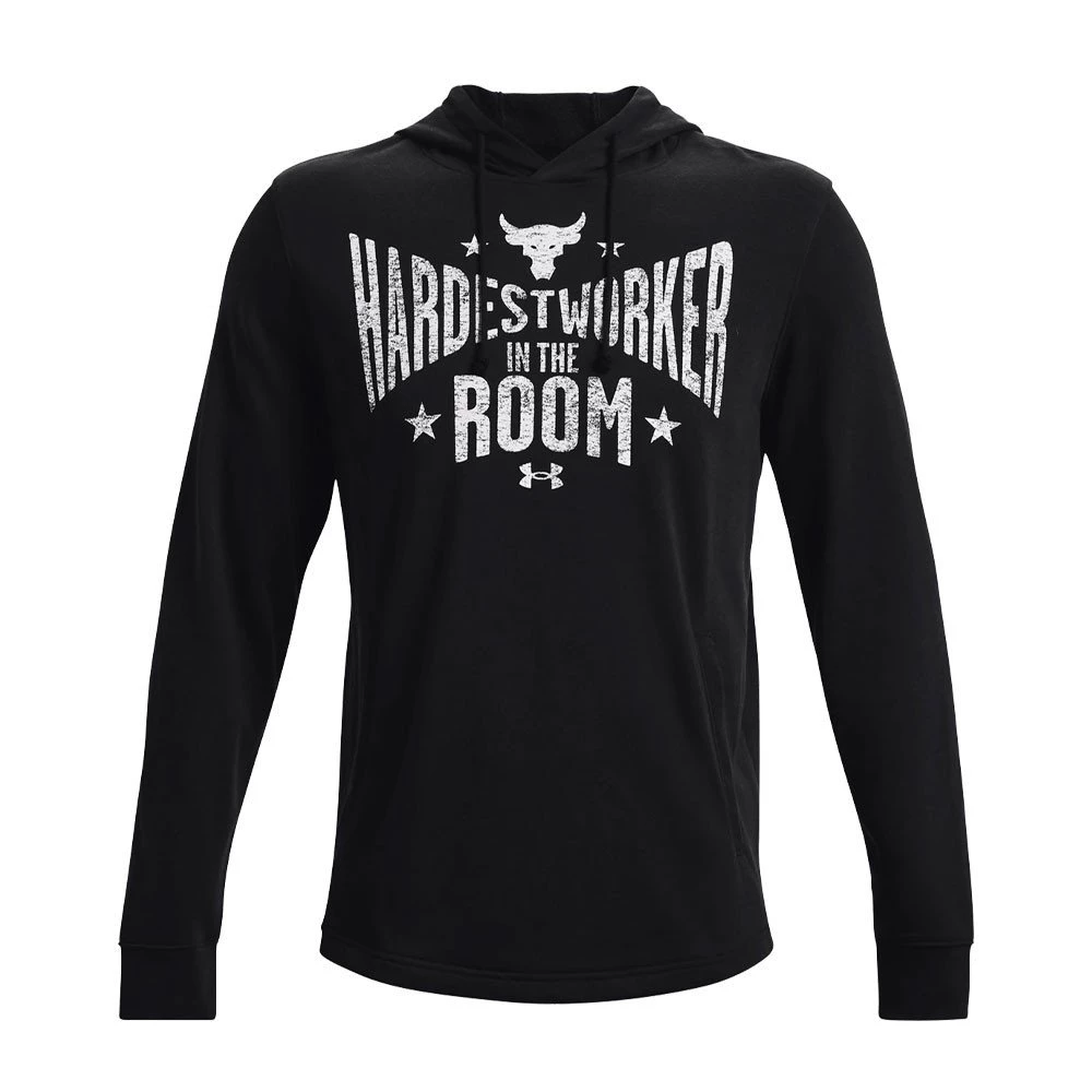 UNDER ARMOUR FELPA CON CAPPUCCIO PROJECT ROCK TERRY Nero 3 UNDER ARMOUR FELPA CON CAPPUCCIO PROJECT ROCK TERRY Nero