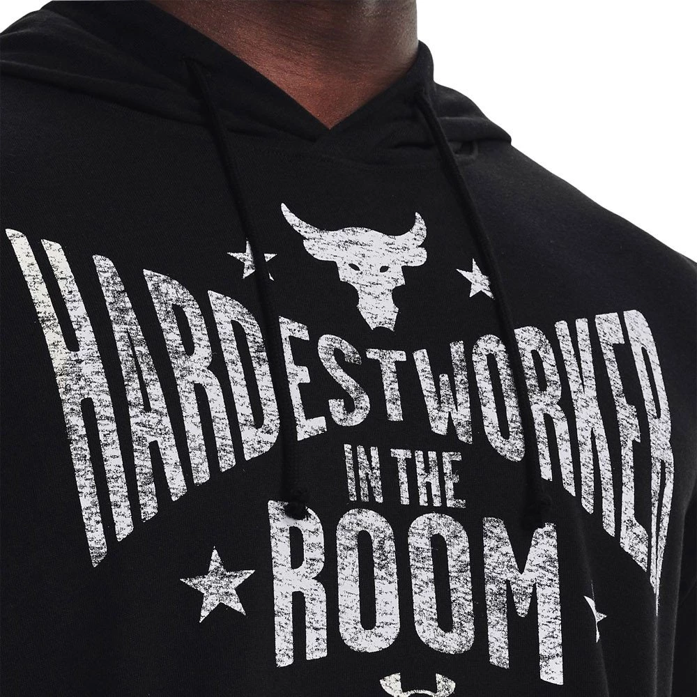 UNDER ARMOUR FELPA CON CAPPUCCIO PROJECT ROCK TERRY Nero 7 UNDER ARMOUR FELPA CON CAPPUCCIO PROJECT ROCK TERRY Nero - immagine 5