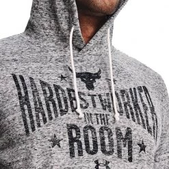 UNDER ARMOUR FELPA CON CAPPUCCIO PROJECT ROCK Bianco -Offerta Economica Novità under armour 1370458 felpa con cappuccio project rock abbigliamento training e palestra uomo 044905701 112 5