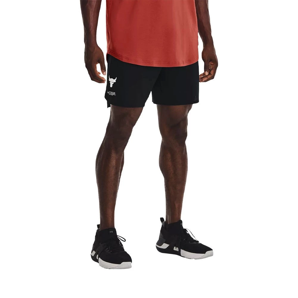 UNDER ARMOUR SHORT MESH PROJECT ROCK Nero 5 UNDER ARMOUR SHORT MESH PROJECT ROCK Nero - immagine 3