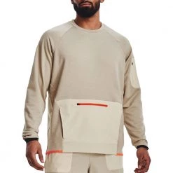 UNDER ARMOUR FELPA LEGGERA TERRAIN CREW Beige -Offerta Economica Novità under armour 1370509 felpa leggera terrain crew abbigliamento training e palestra uomo 044907201 279 3