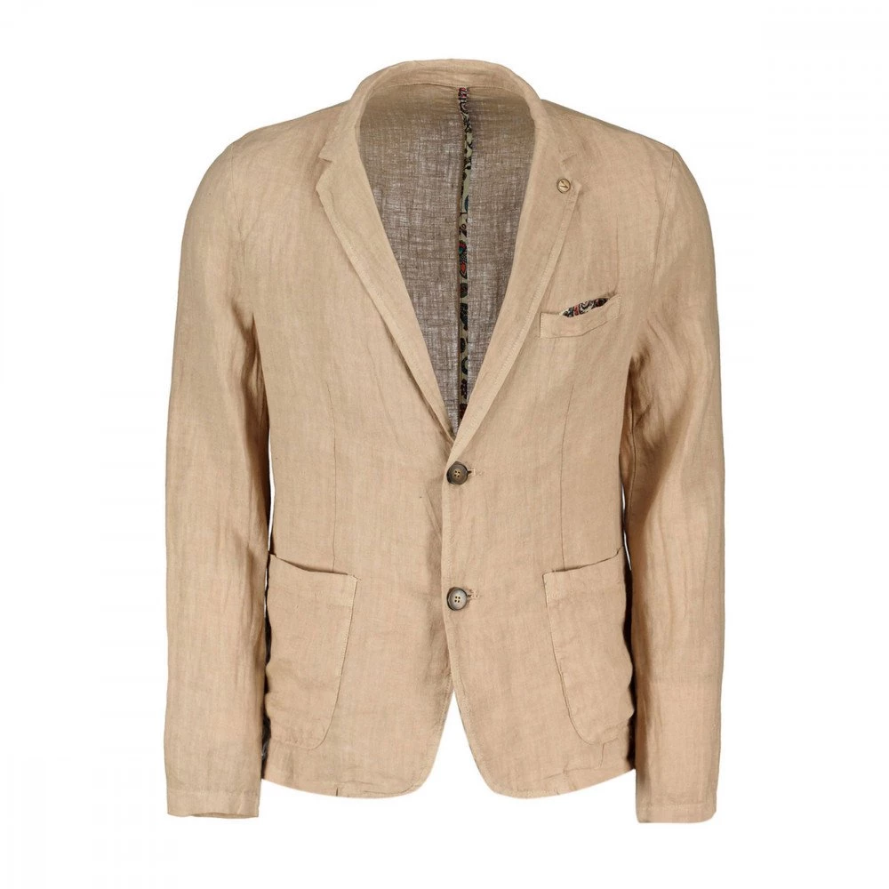 V2 GIACCA IN LINO SARTORIALE Beige 4 V2 GIACCA IN LINO SARTORIALE Beige - immagine 2