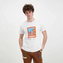 V2 T-SHIRT PORTOFINO Bianco -Offerta Economica Novità v2 tuprt t shirt portofino casual uomo 045121401 bia 4