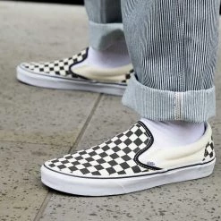 VANS CLASSIC SLIP-ON CHECK Bianco, Nero -Offerta Economica Novità vans veyebww classic slip on check tutte sneaker uomo 017956801 blk 3