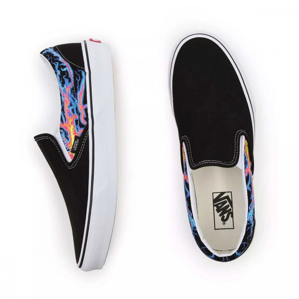 VANS SLIP-ON ELECTRIC FLAME Nero 6 VANS SLIP-ON ELECTRIC FLAME Nero - immagine 4