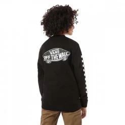 VANS FELPA GIROCOLLO EXPOSITION CHECK BAMBINO Nero -Offerta Economica Novità vans vn0a3hwcblk felpa girocollo exposition check bambino abbigliamento bambino 041302501 blk 3