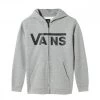 VANS FELPA FULL ZIP CON CAPPUCCIO CLASSIC BAMBINO Grigio