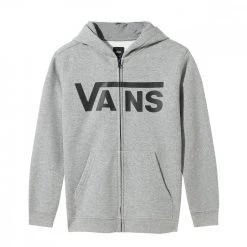 VANS FELPA FULL ZIP CON CAPPUCCIO CLASSIC BAMBINO Grigio